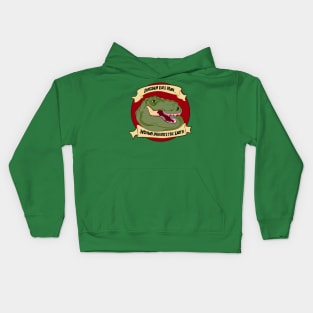 Dinosaur Eats Man... Kids Hoodie